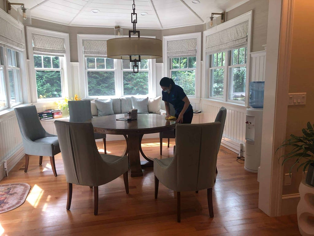 Dining Room & Living Room Cleaning 36 Onix Maid Service near Brookline Ma - Residential Cleaning Services